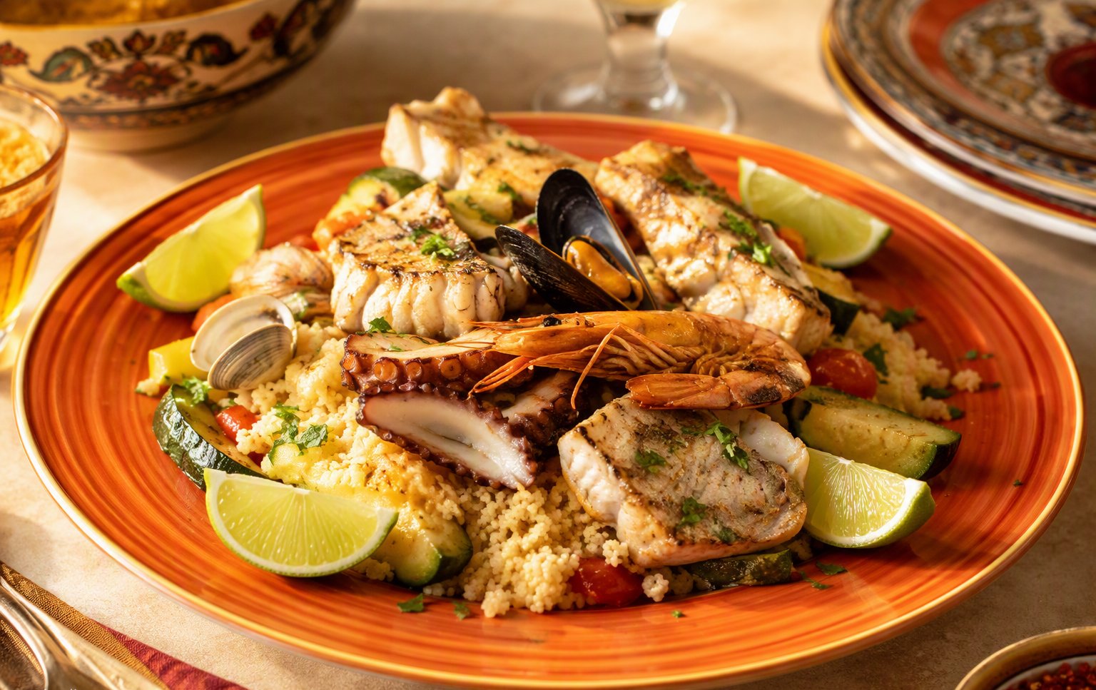 Cous cous con pesce da zuppa